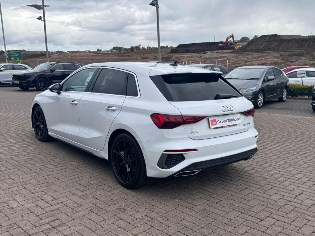 Audi A3 1.5 Tfsi 35 S Line Sportback S Tronic Euro 6 Ss SG22WVC White #6