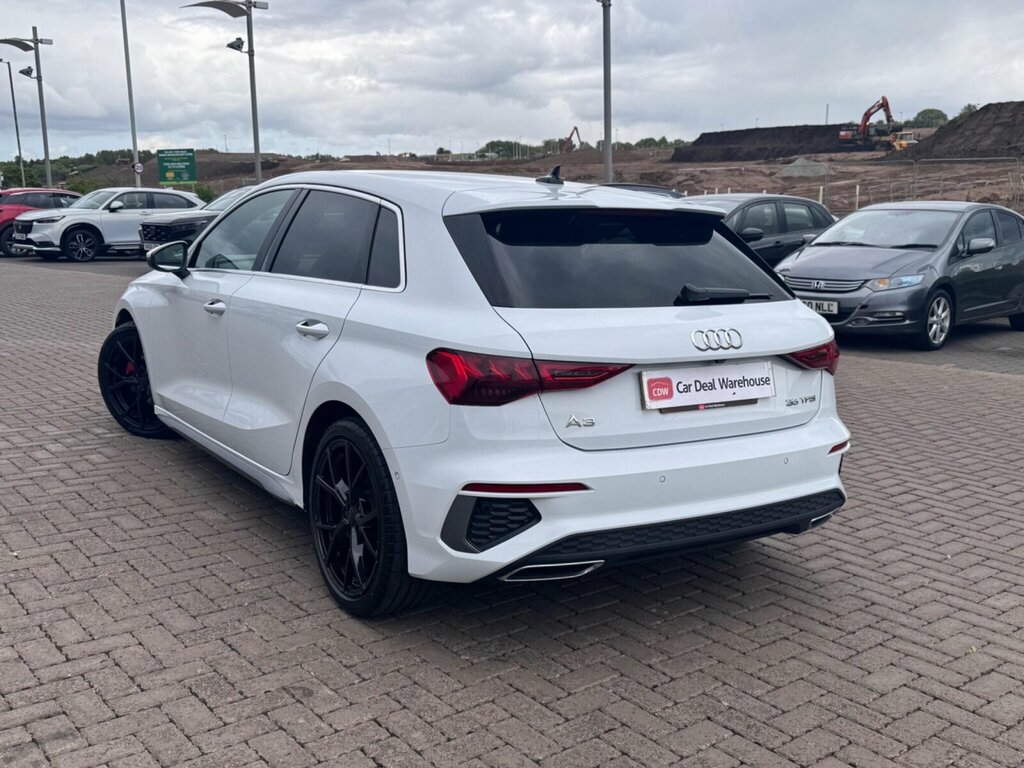 Audi A3 1.5 Tfsi 35 S Line Sportback S Tronic Euro 6 Ss SG22WVC White #2