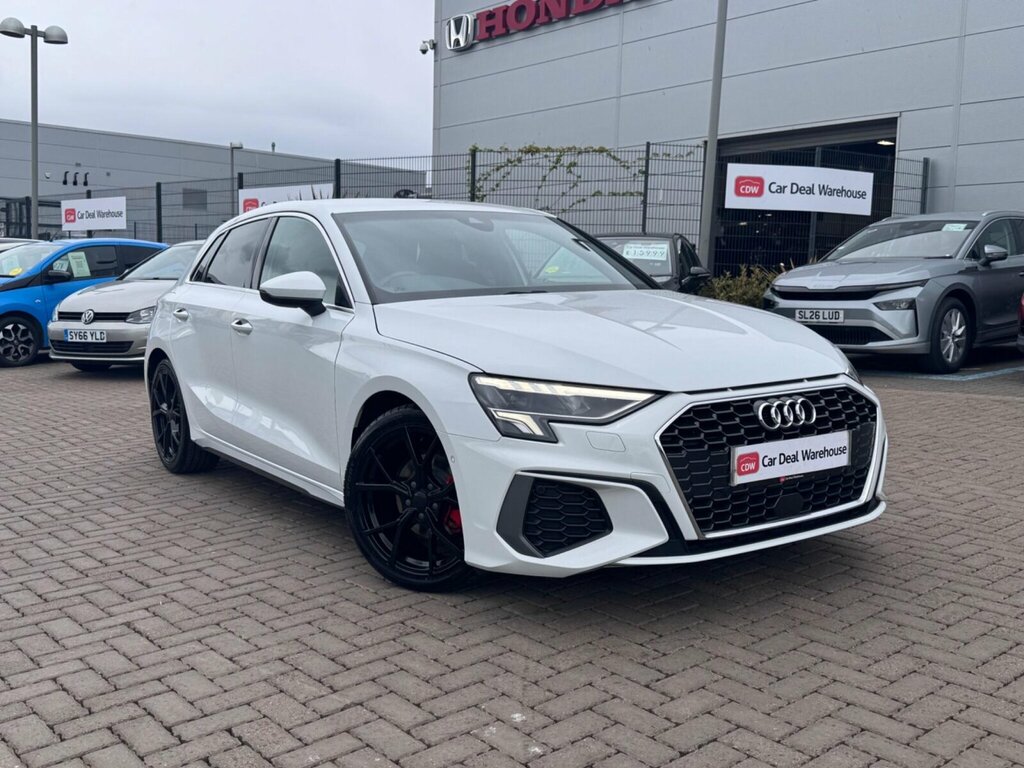 Audi A3 1.5 Tfsi 35 S Line Sportback S Tronic Euro 6 Ss White