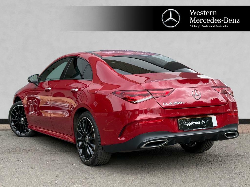 Mercedes-Benz CLA Class Cla 250 E Amg Line Premium Night Edition SO72VDJ Red #2
