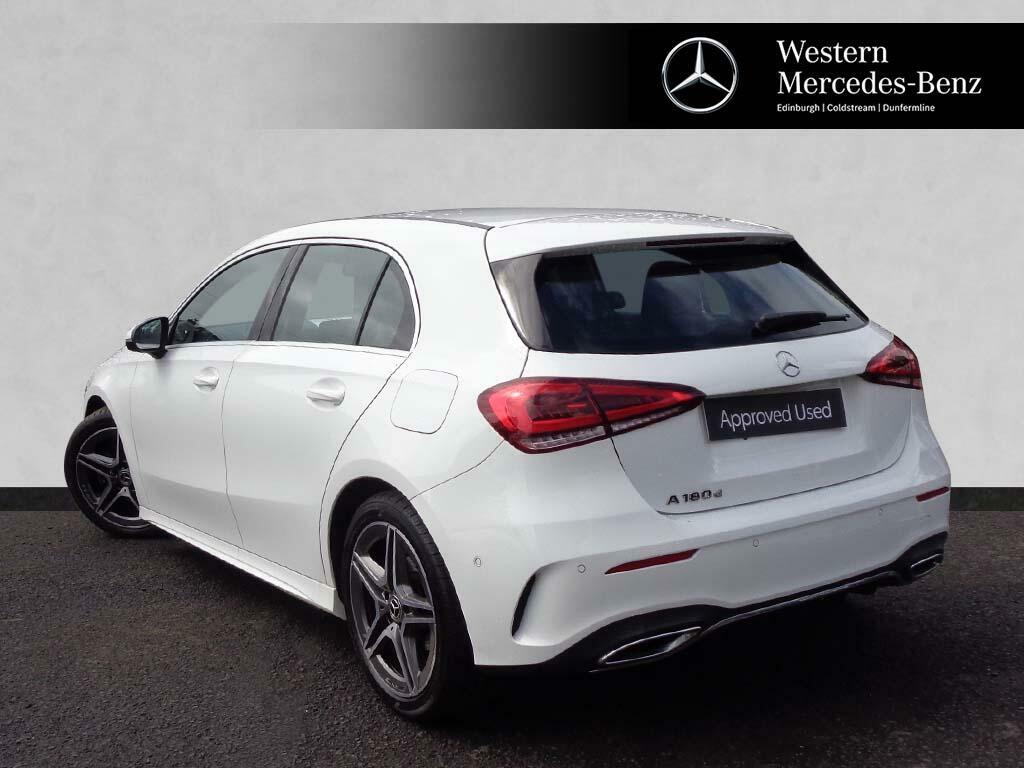 Mercedes-Benz A Class A 180 D Amg Line Executive GV19UWU White #2