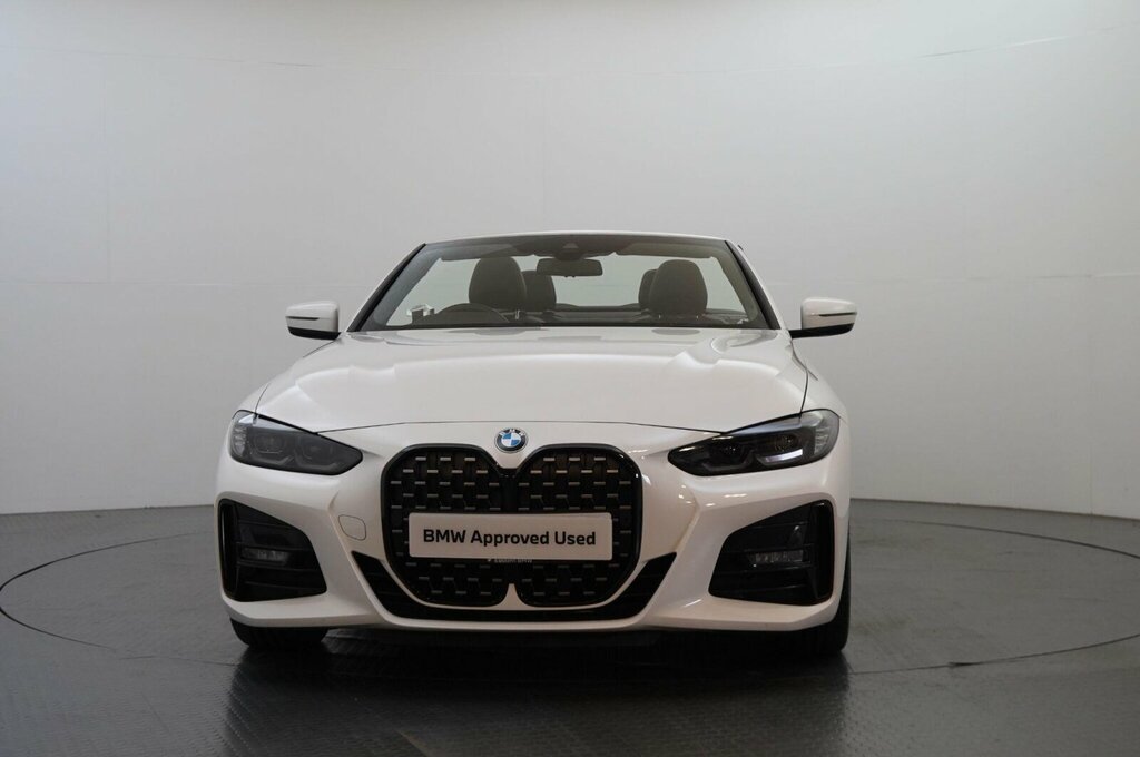 BMW 4 Series 420D M Sport Convertible SN22GHG White #2