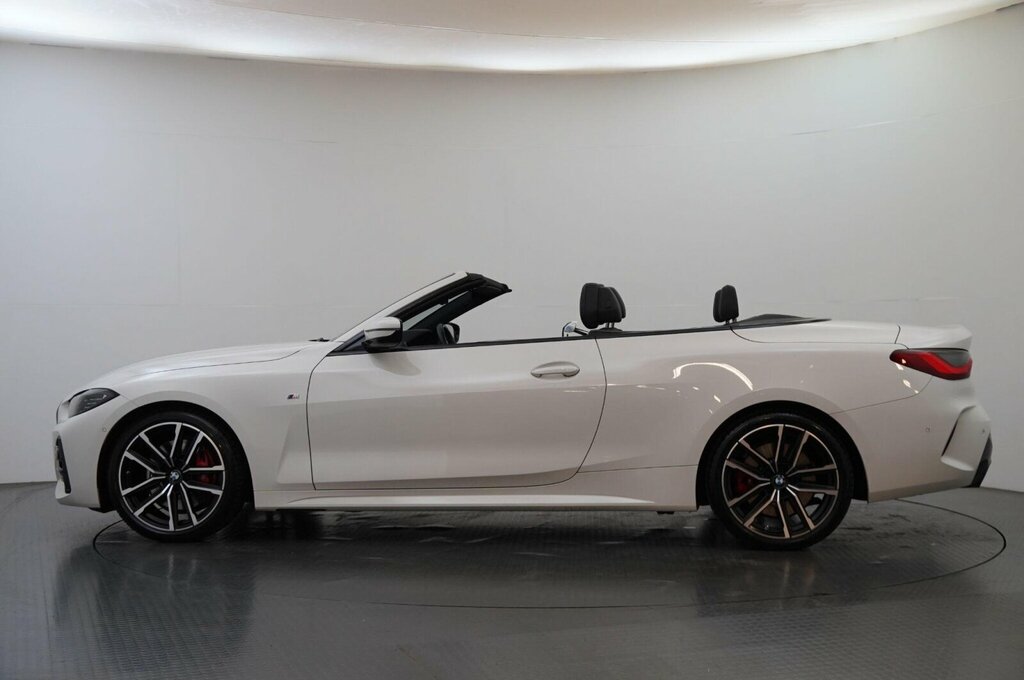 BMW 4 Series 420D M Sport Convertible SN22GHG White #4