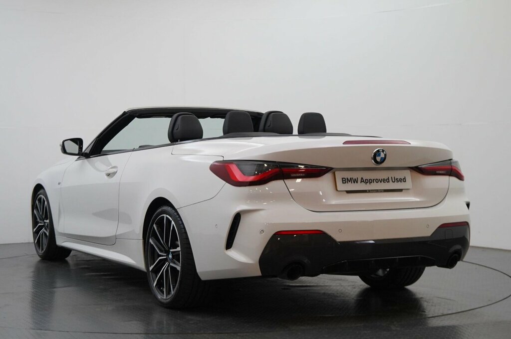 BMW 4 Series 420D M Sport Convertible SN22GHG White #3