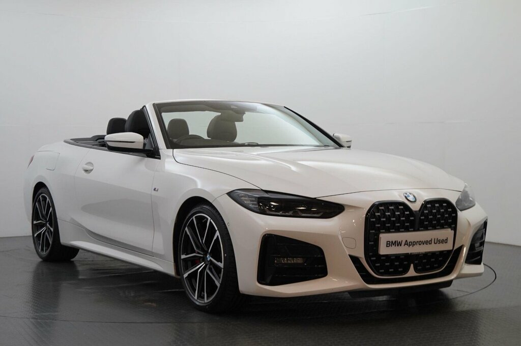 BMW 4 Series 420D M Sport Convertible White