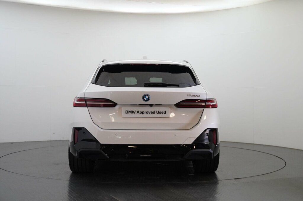BMW 5 Series 530E M Sport Touring YH75CDY White #5