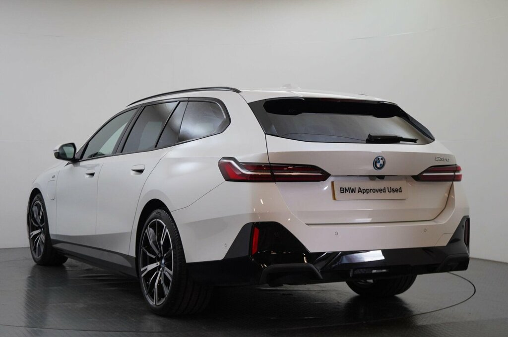 BMW 5 Series 530E M Sport Touring YH75CDY White #3