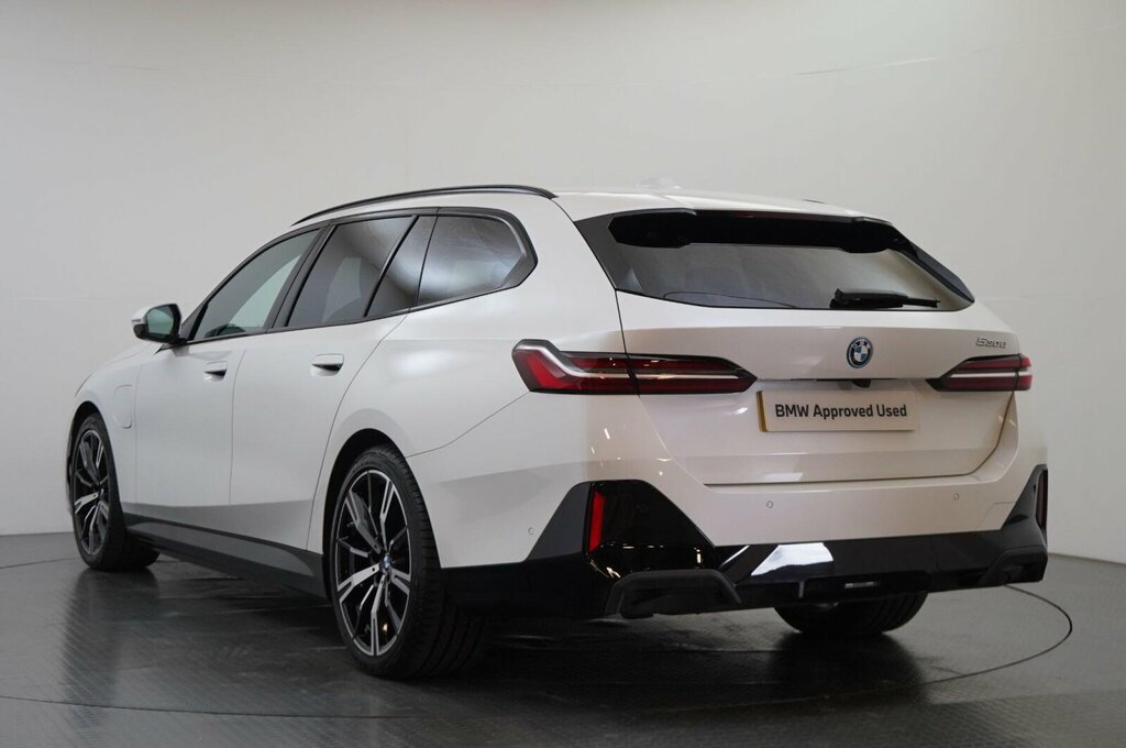 BMW 5 Series 530E M Sport Touring YH75LZL White #3