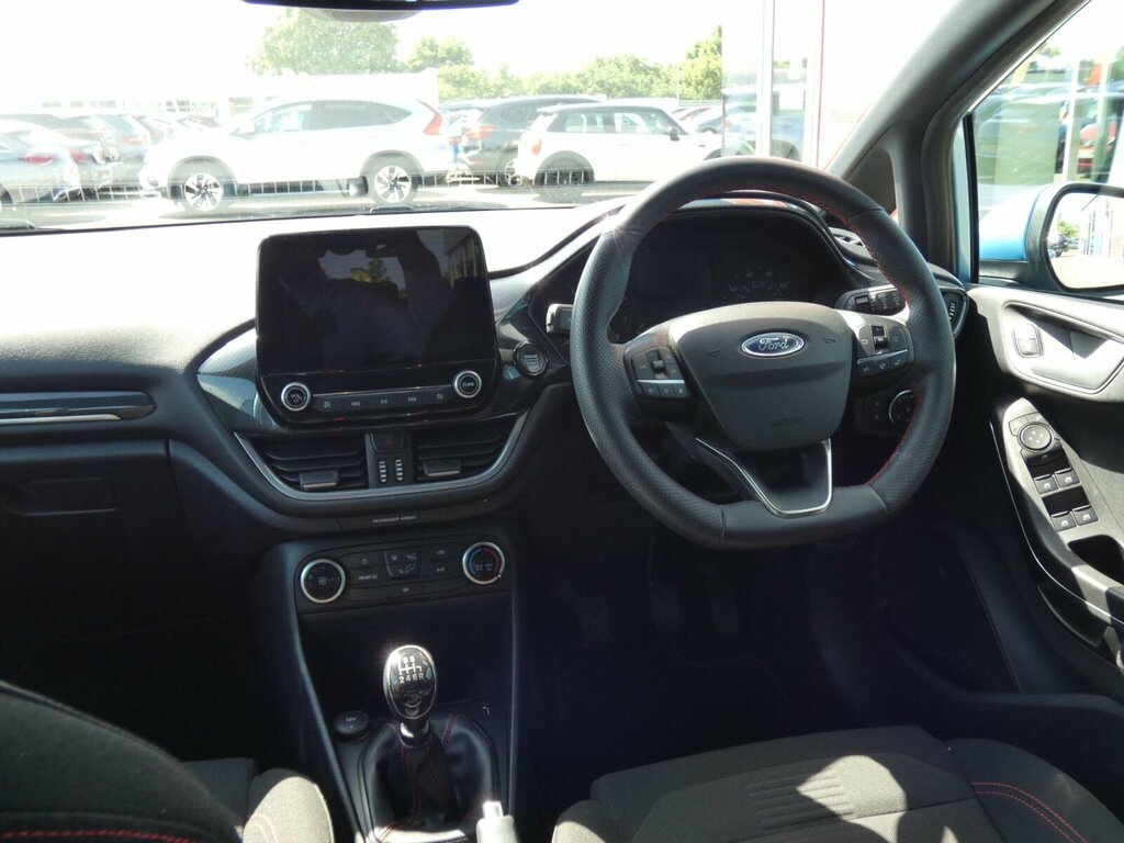 Ford Fiesta 1.0T Ecoboost St-line Euro 6 Ss SK22WOC Blue #3
