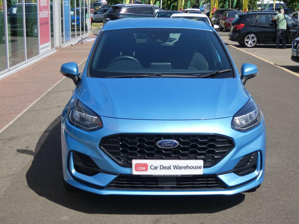 Ford Fiesta 1.0T Ecoboost St-line Euro 6 Ss SK22WOC Blue #4