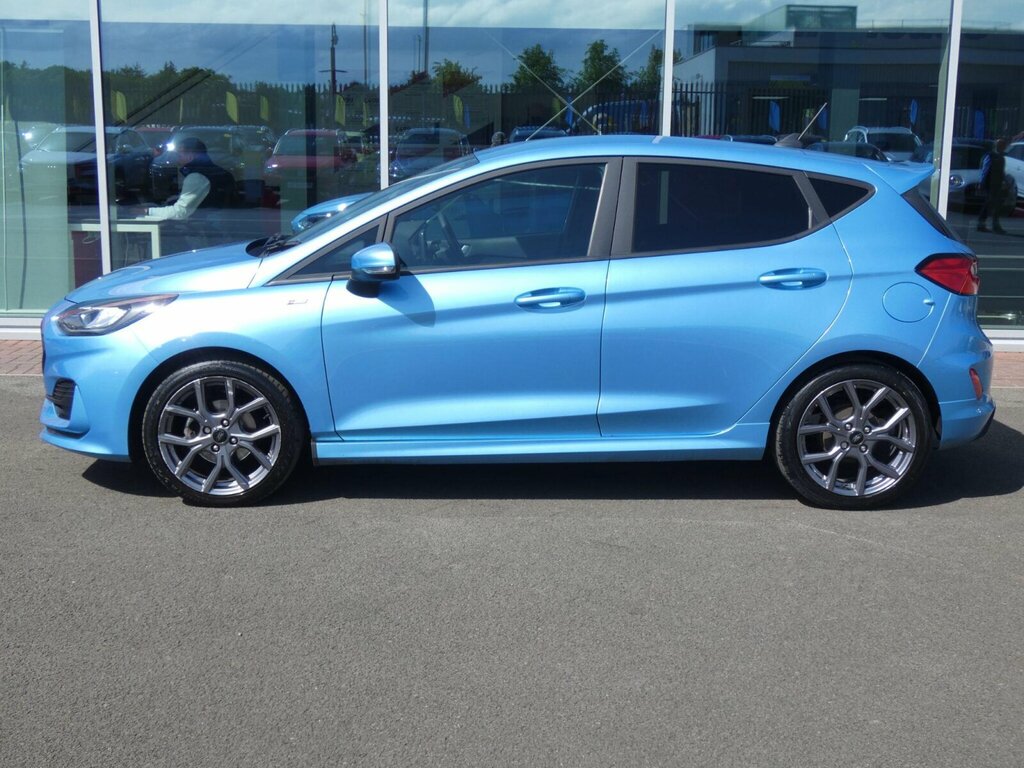 Ford Fiesta 1.0T Ecoboost St-line Euro 6 Ss SK22WOC Blue #5