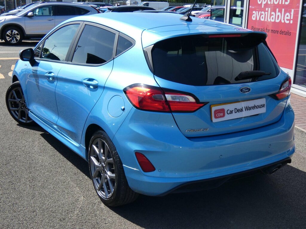 Ford Fiesta 1.0T Ecoboost St-line Euro 6 Ss SK22WOC Blue #2