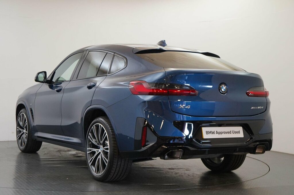BMW X4 2.0 20D Mht M Sport Suv Hybrid Xdr YH75AWV Blue #3