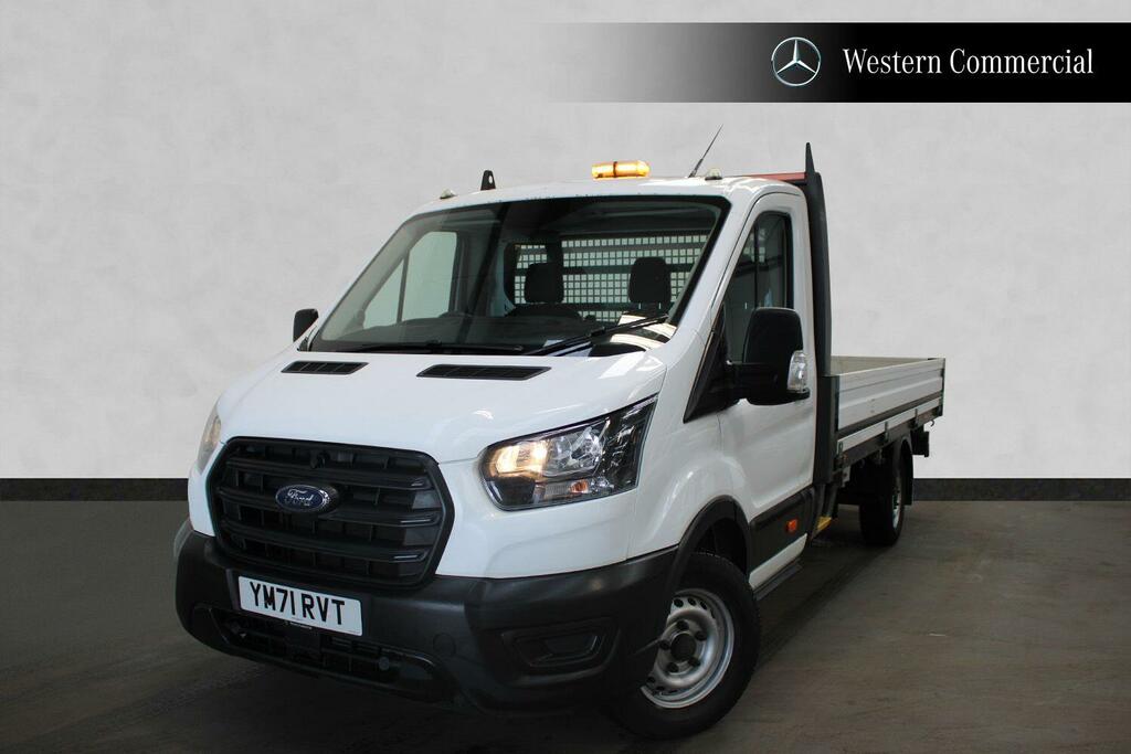 Ford Transit Custom 2.0 350 Ecoblue Leader Premium Dropside YM71RVT White #3