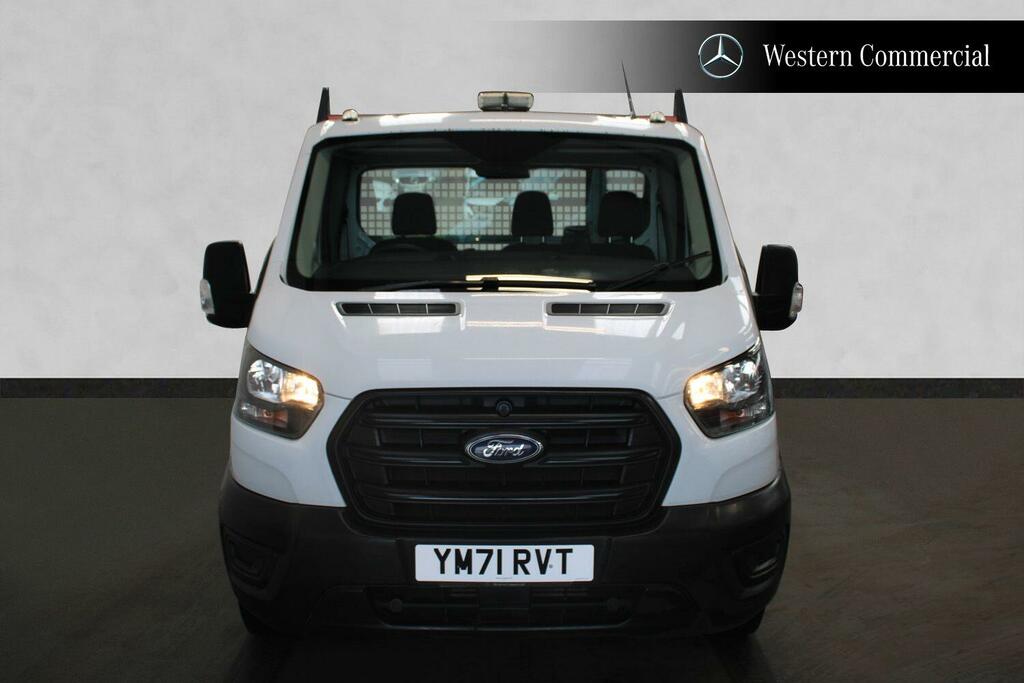 Ford Transit Custom 2.0 350 Ecoblue Leader Premium Dropside YM71RVT White #2