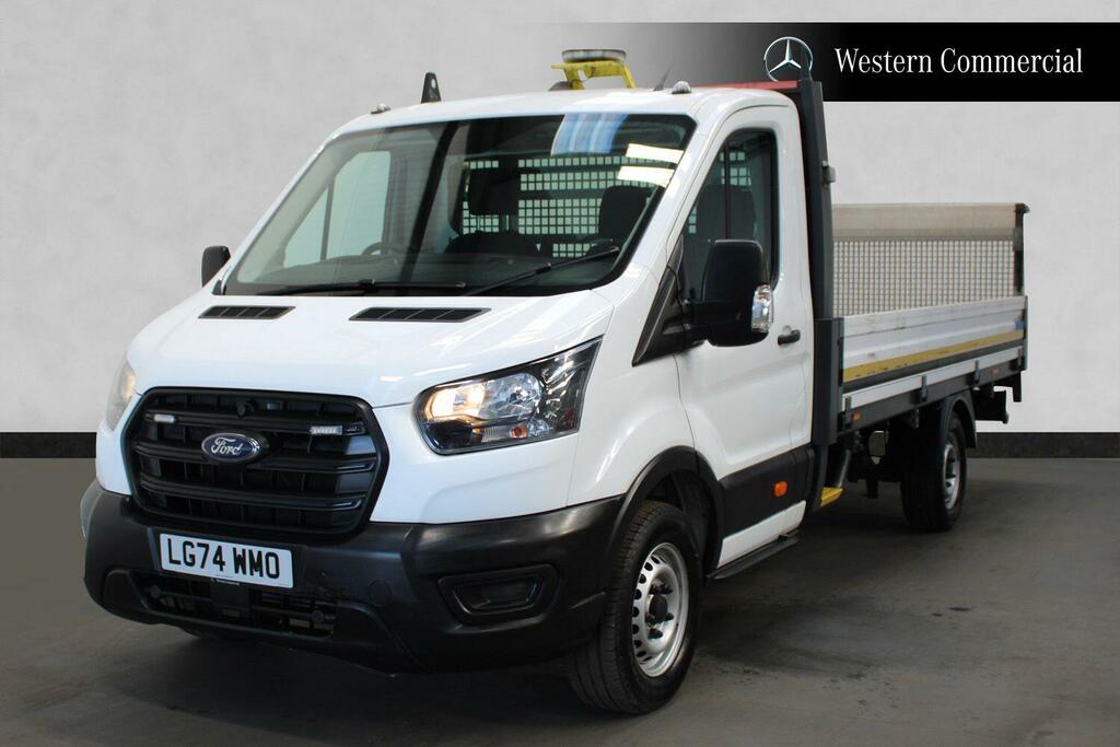 Ford Transit Custom 2.0 350 Ecoblue Leader Dropside LG74WMO White #3