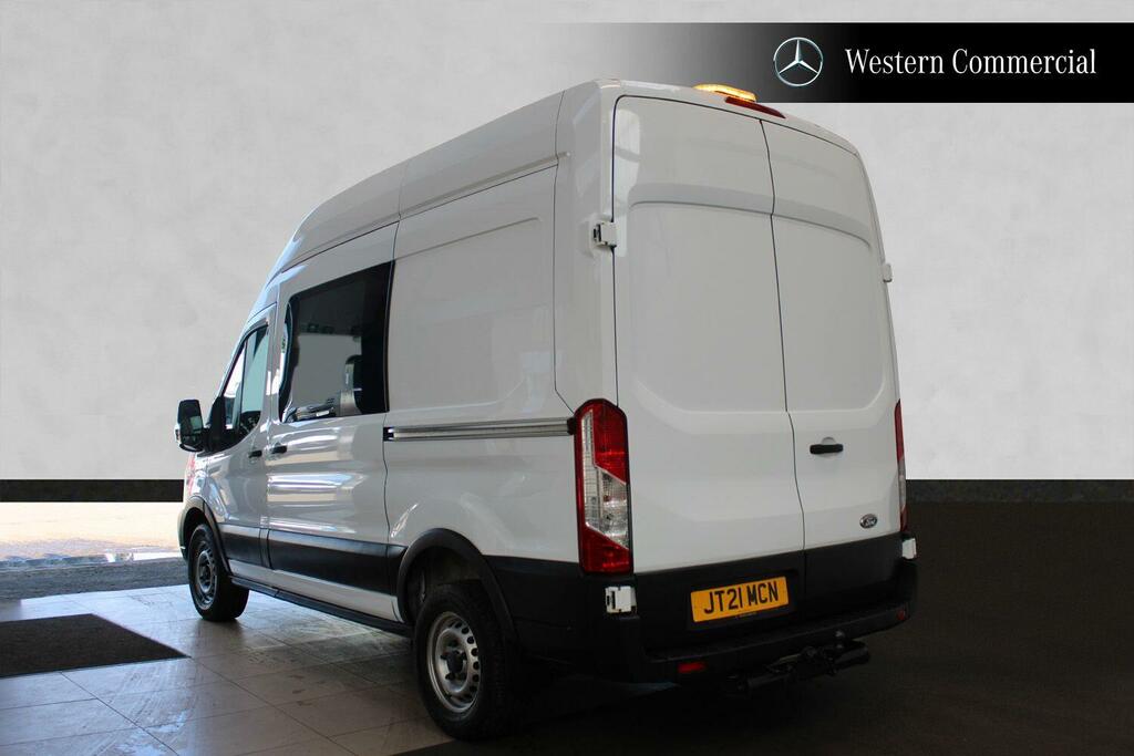 Ford Transit Custom 2.0 350 Ecoblue Leader Crew Van Double Cab 6Dr Die JT21MCN White #5