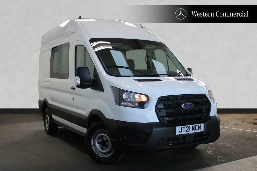 Ford Transit Custom 2.0 350 Ecoblue Leader Crew Van Double Cab 6Dr Die White