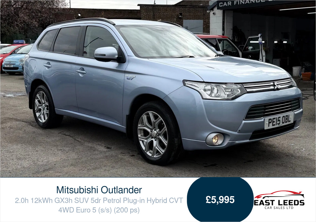 Mitsubishi Outlander 2.0H 12Kwh Gx3h Suv Plug-in Hybrid Cvt Blue