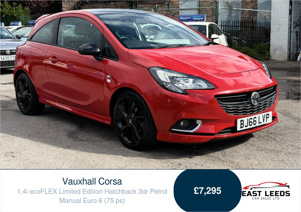 Vauxhall Corsa 1.4I Ecoflex Limited Edition Hatchback Red