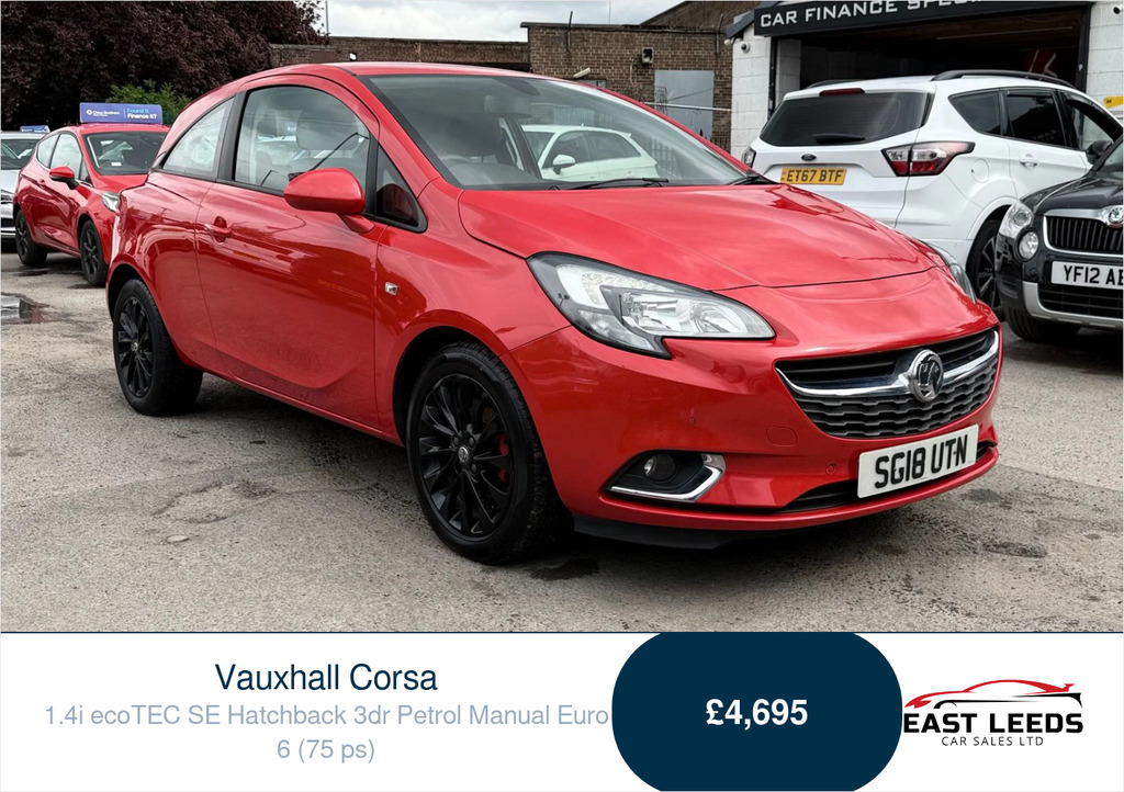 Vauxhall Corsa 1.4I Ecotec Se Hatchback Euro 6 Red