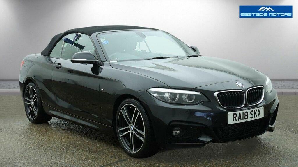 BMW 2 Series Convertible 2.0 218D M Sport Euro 6 Ss Black