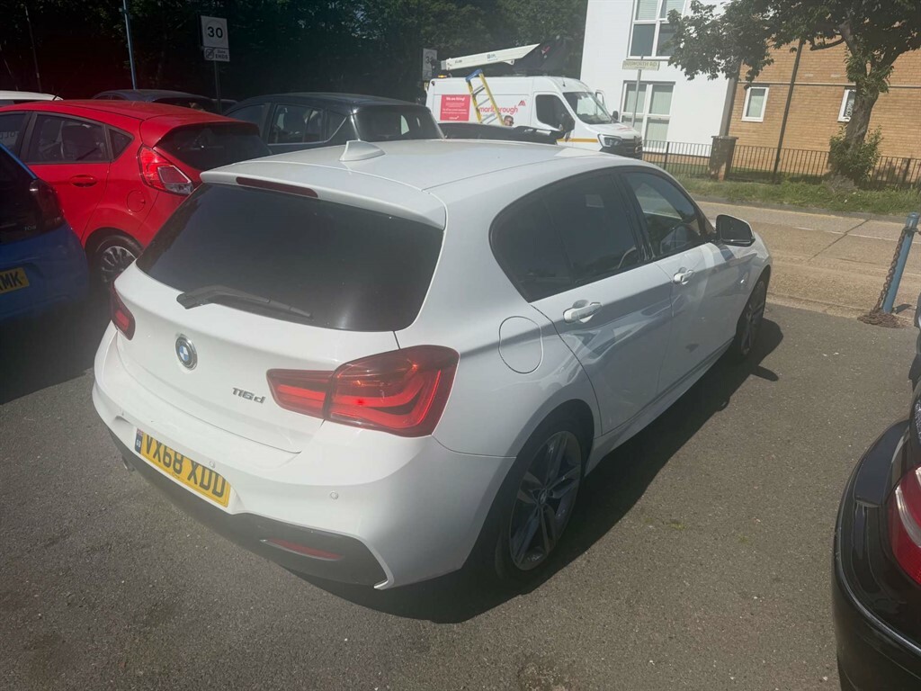 BMW 1 Series 116D M Sport VX68XDD White #2