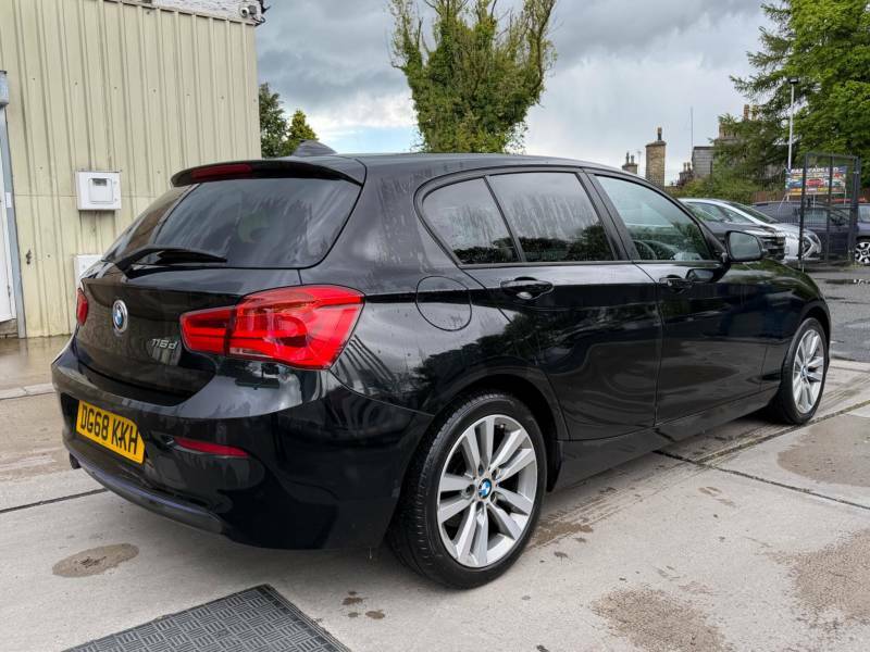 BMW 1 Series 1.5 116D Sport Euro 6 Ss - 2018 68 DG68KKH Black #4
