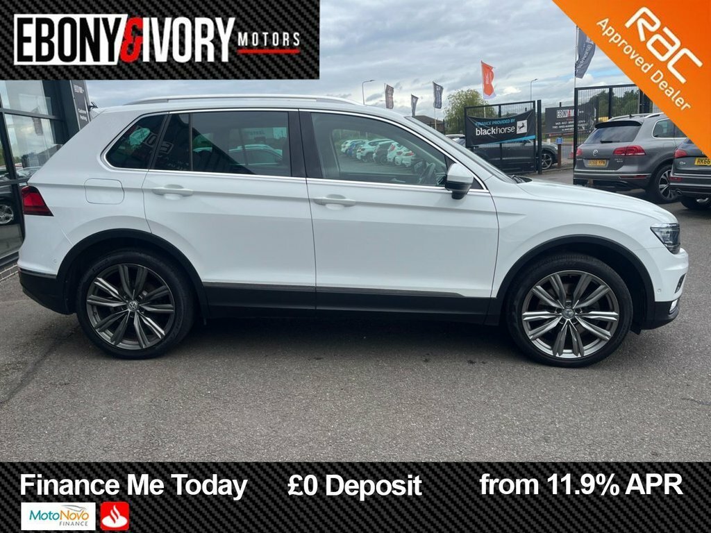 Volkswagen Tiguan 2L Sel HN66VOB White #6