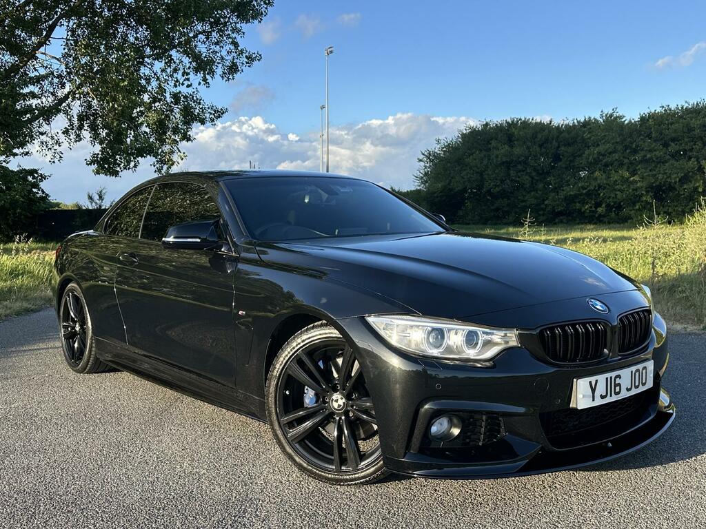 BMW 4 Series 2.0 420D M Sport Convertible Euro YJ16JOO Black #3
