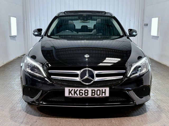 Mercedes-Benz C Class 2019 2.0 C220d Sport Premium Plus Estate Die KK68BOH Black #2