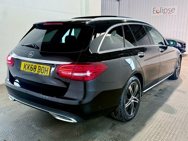 Mercedes-Benz C Class 2019 2.0 C220d Sport Premium Plus Estate Die KK68BOH Black #6