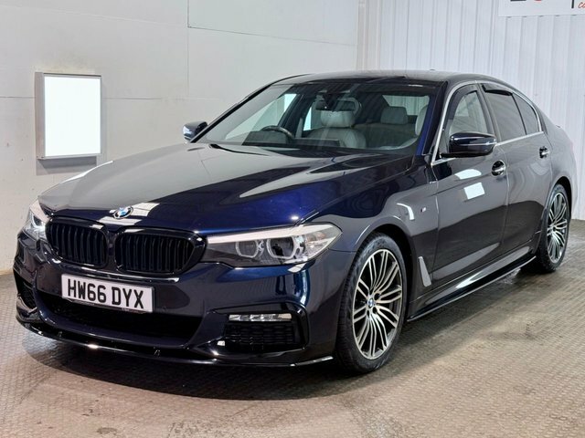 BMW 5 Series 2017 2.0 520D M Sport Saloon Xdriv HW66DYX Black #3