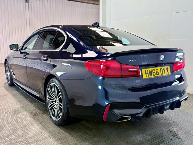 BMW 5 Series 2017 2.0 520D M Sport Saloon Xdriv HW66DYX Black #4