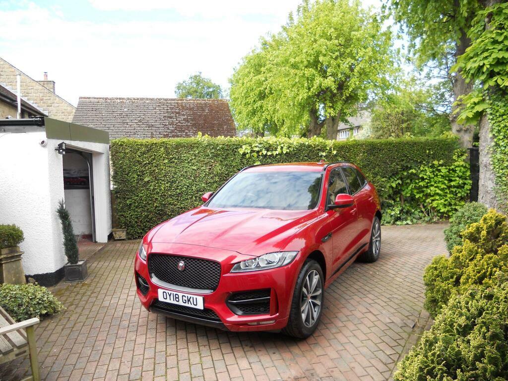 Jaguar F-Pace 2.0 D240 R-sport Awd Euro 6 S S OY18GKU Red #3