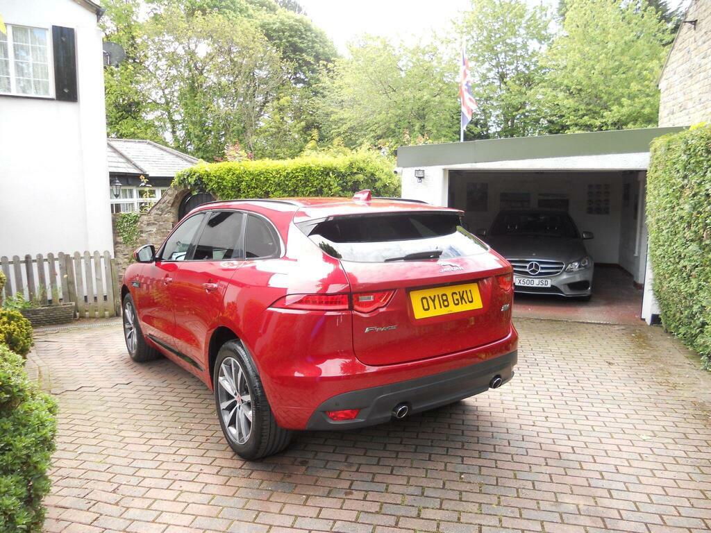 Jaguar F-Pace 2.0 D240 R-sport Awd Euro 6 S S OY18GKU Red #4