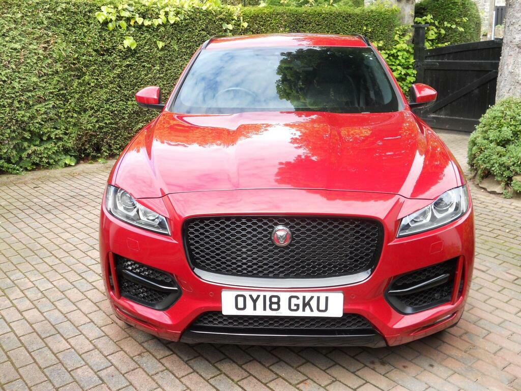 Jaguar F-Pace 2.0 D240 R-sport Awd Euro 6 S S OY18GKU Red #2