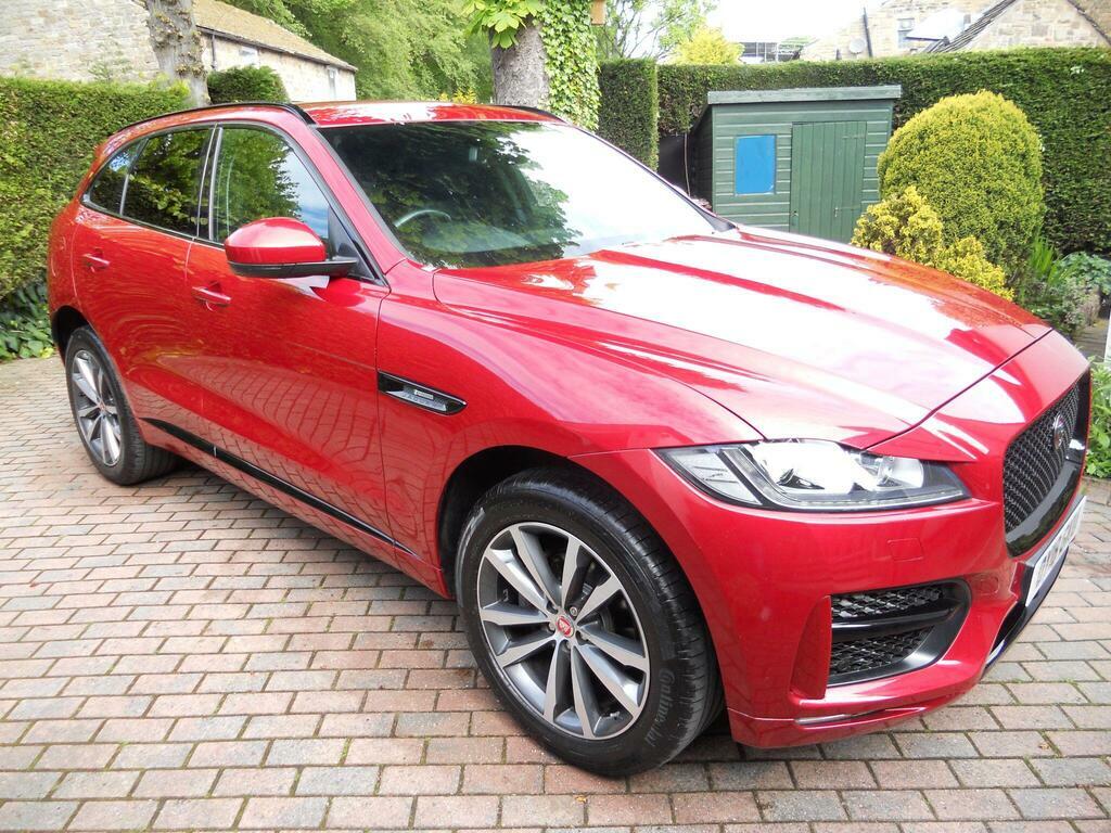 Jaguar F-Pace 2.0 D240 R-sport Awd Euro 6 S S OY18GKU Red #5