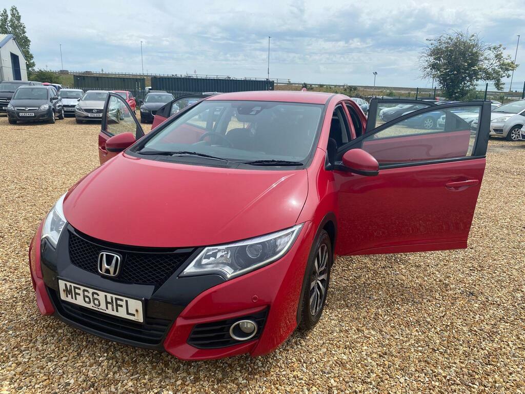 Honda Civic 1.6 I-dtec Se Plus Navi Euro 5 S S MF66HFL Red #3