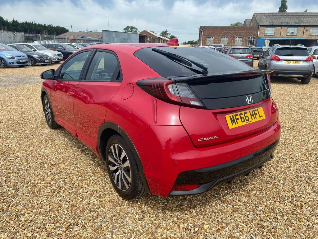 Honda Civic 1.6 I-dtec Se Plus Navi Euro 5 S S MF66HFL Red #4