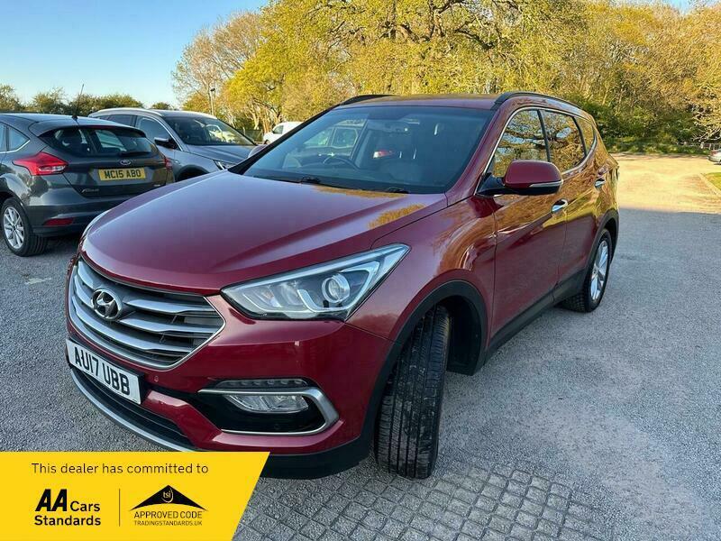 Hyundai Santa Fe 2.2 Crdi Blue Drive Premium 4Wd Euro 6 Ss AU17UBB Red #2