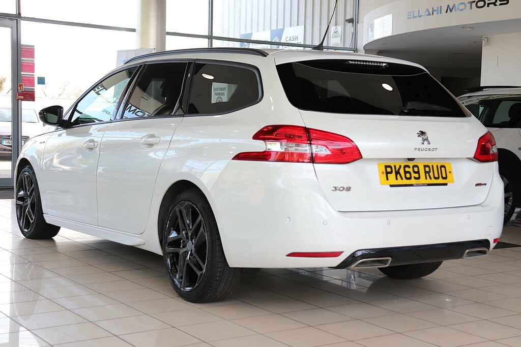Peugeot 308 SW Gt Line Sw Puretech Ss White #6
