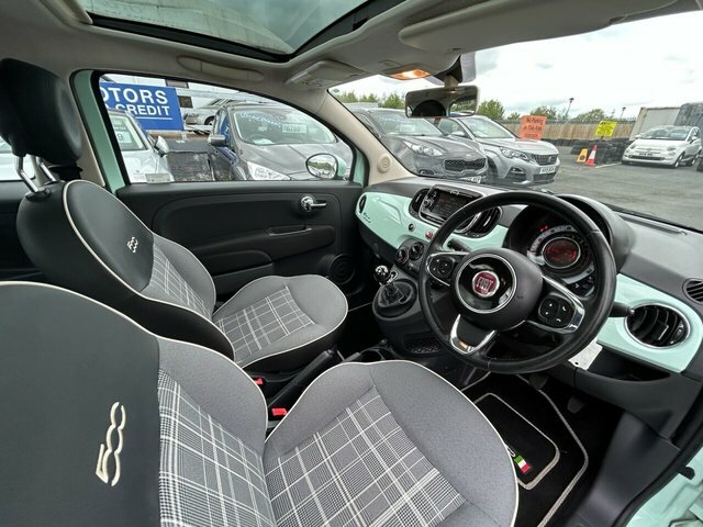 Fiat 500 1.2 Lounge Edition Hatchback PJ67UMY Green #2
