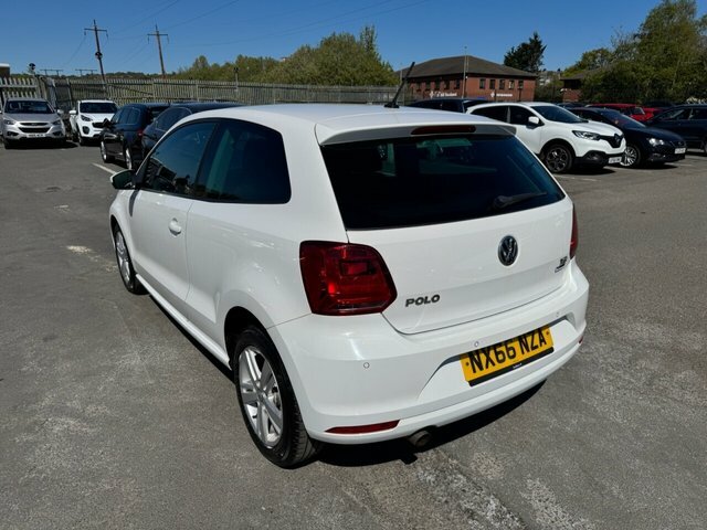 Volkswagen Polo 1.2 Tsi Bluemotion Tech Hatchback NX66NZA White #4