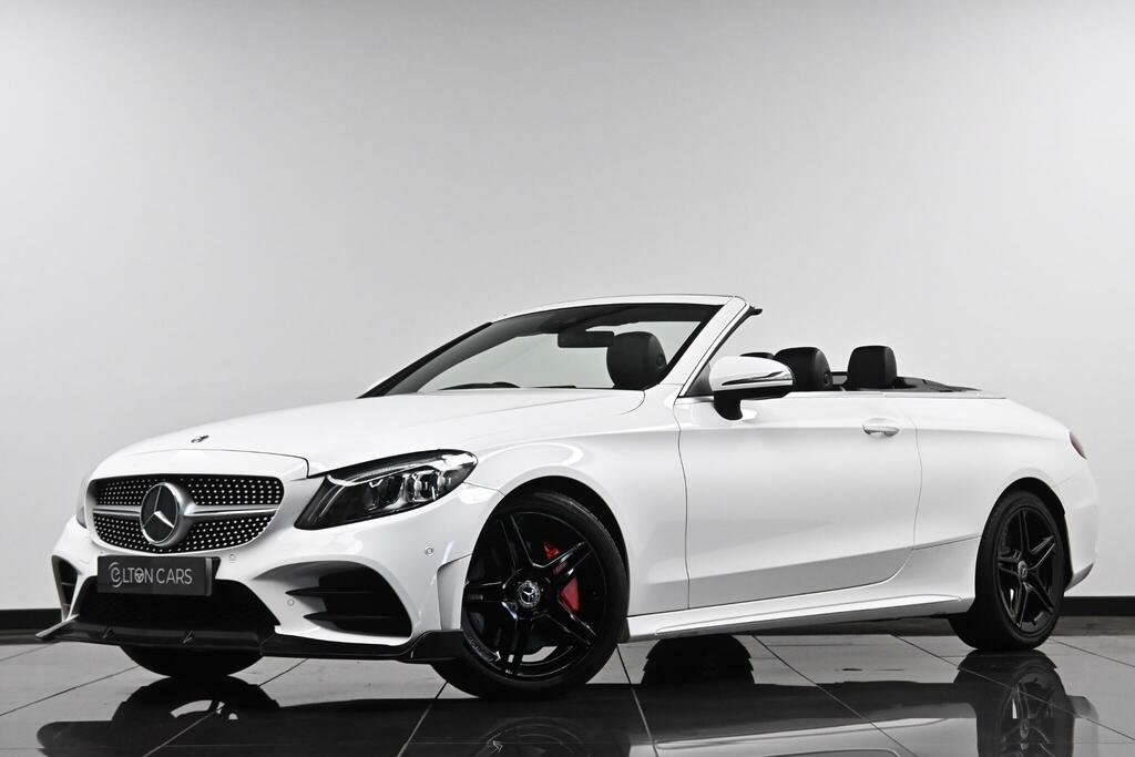 Mercedes-Benz C Class 2.0 C300d Amg Line Premium Cabriolet G-tronic E  White #2