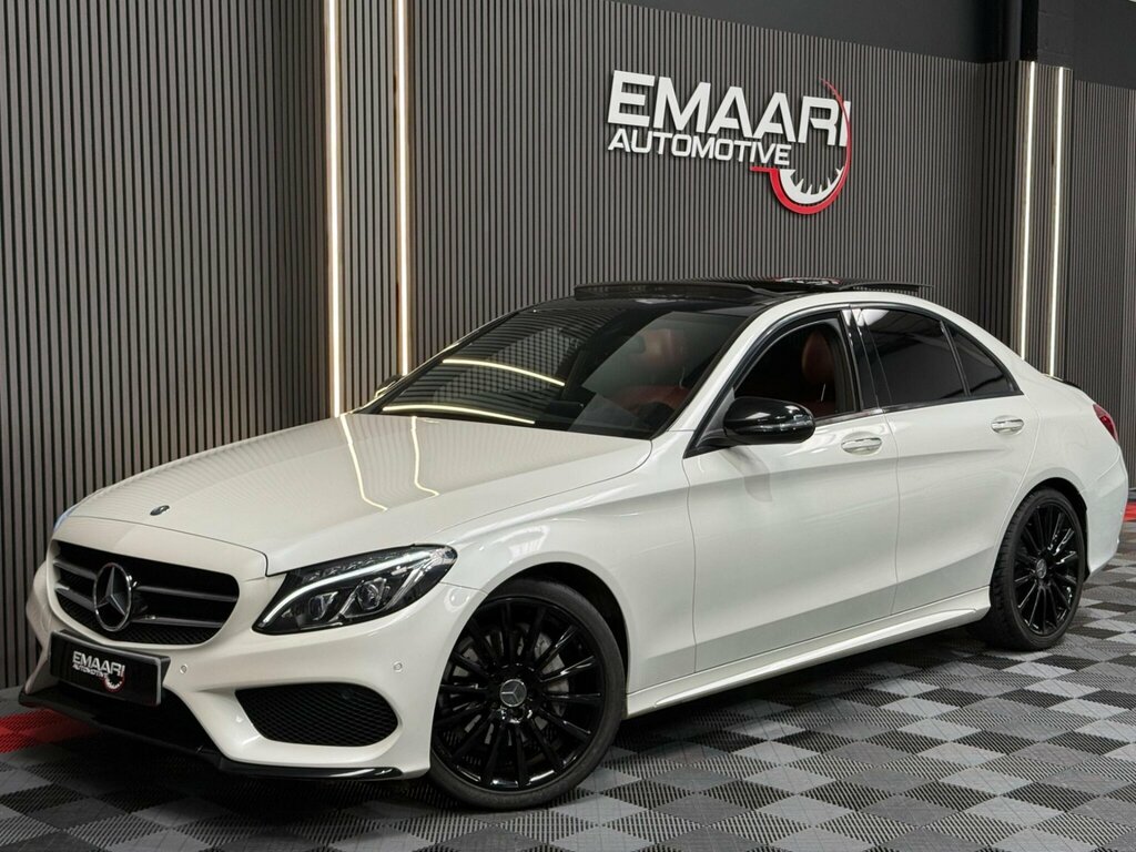 Mercedes-Benz C Class 2.0 C200 Amg Line Premium Plus 7G-tronic Euro 6 White