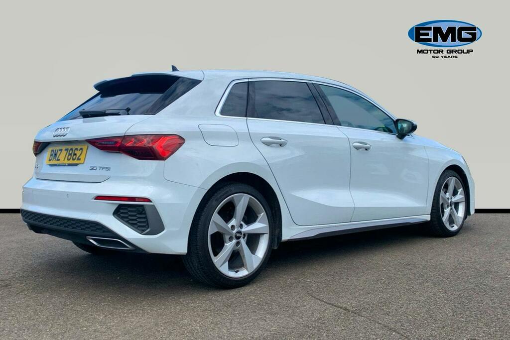 Audi A3 1.0 Tfsi 30 S Line Sportback S Tronic BMZ7862 White #6