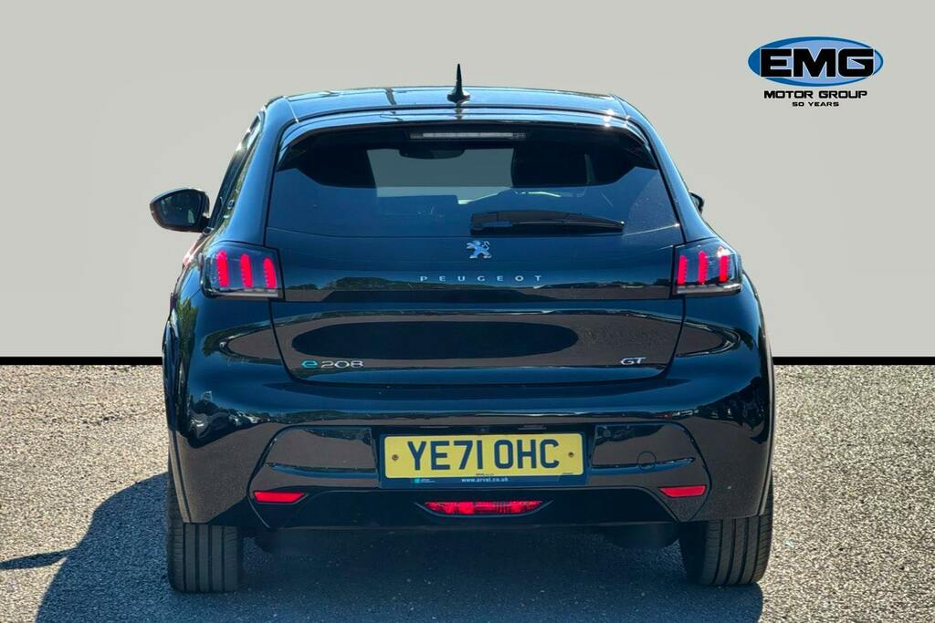 Peugeot e-208 50Kwh Gt Hatchback YE71OHC Black #5