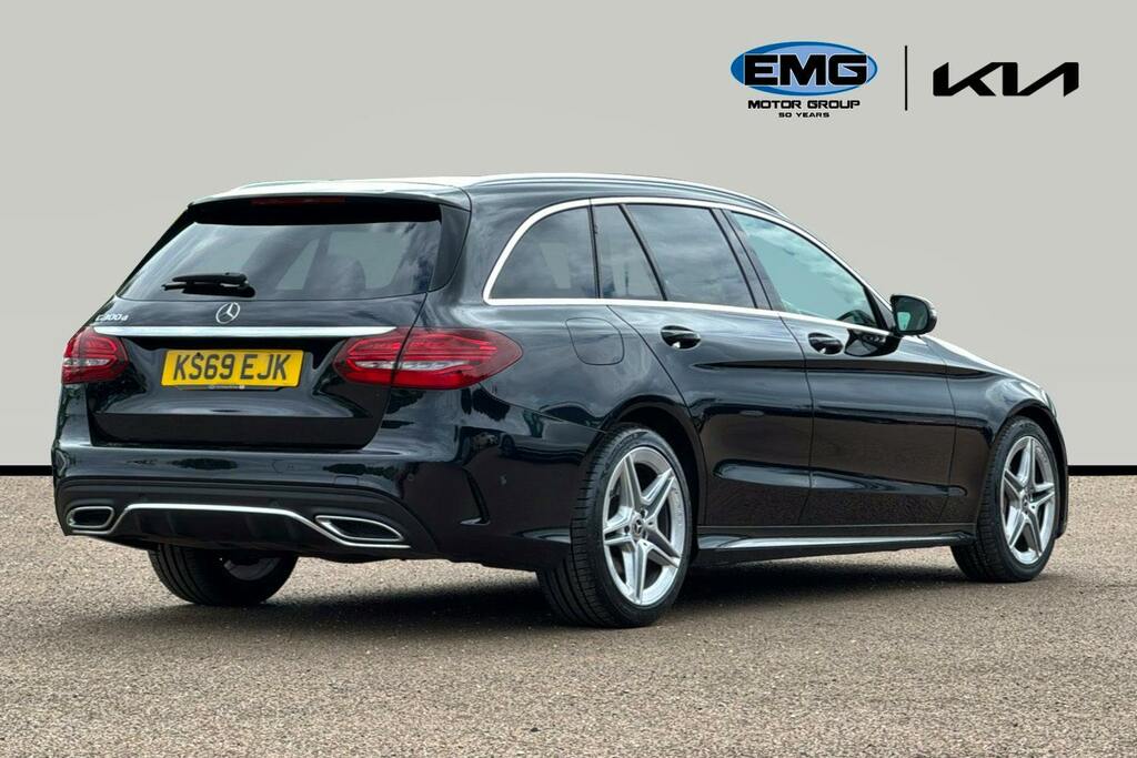 Mercedes-Benz C Class 2.0 C300d Amg Line Estate G Tronic Plus KS69EJK Black #6