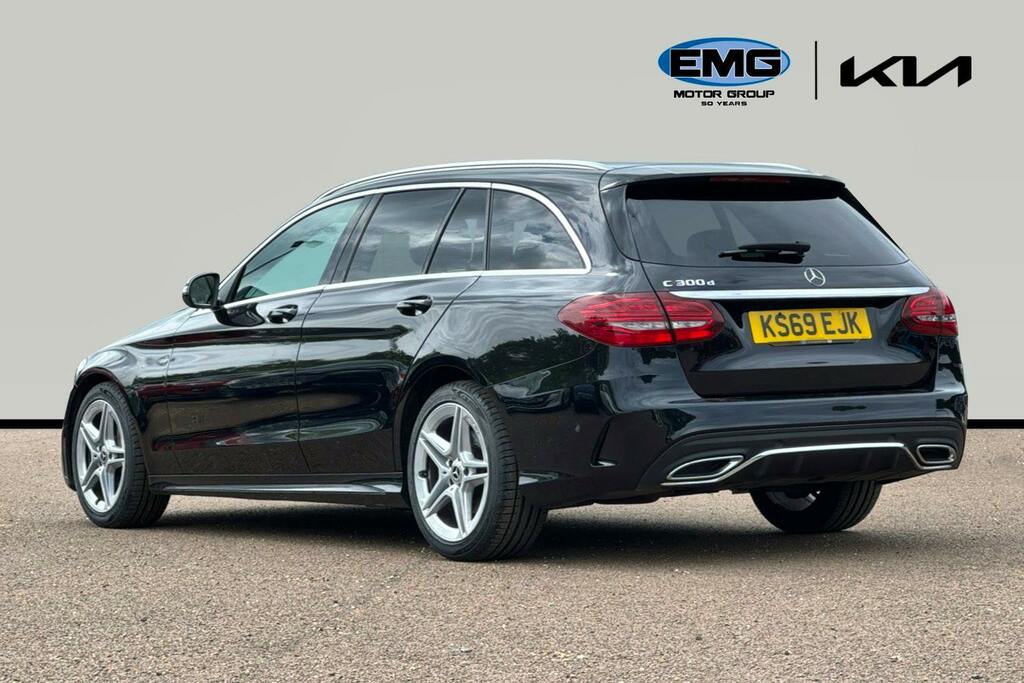 Mercedes-Benz C Class 2.0 C300d Amg Line Estate G Tronic Plus KS69EJK Black #4